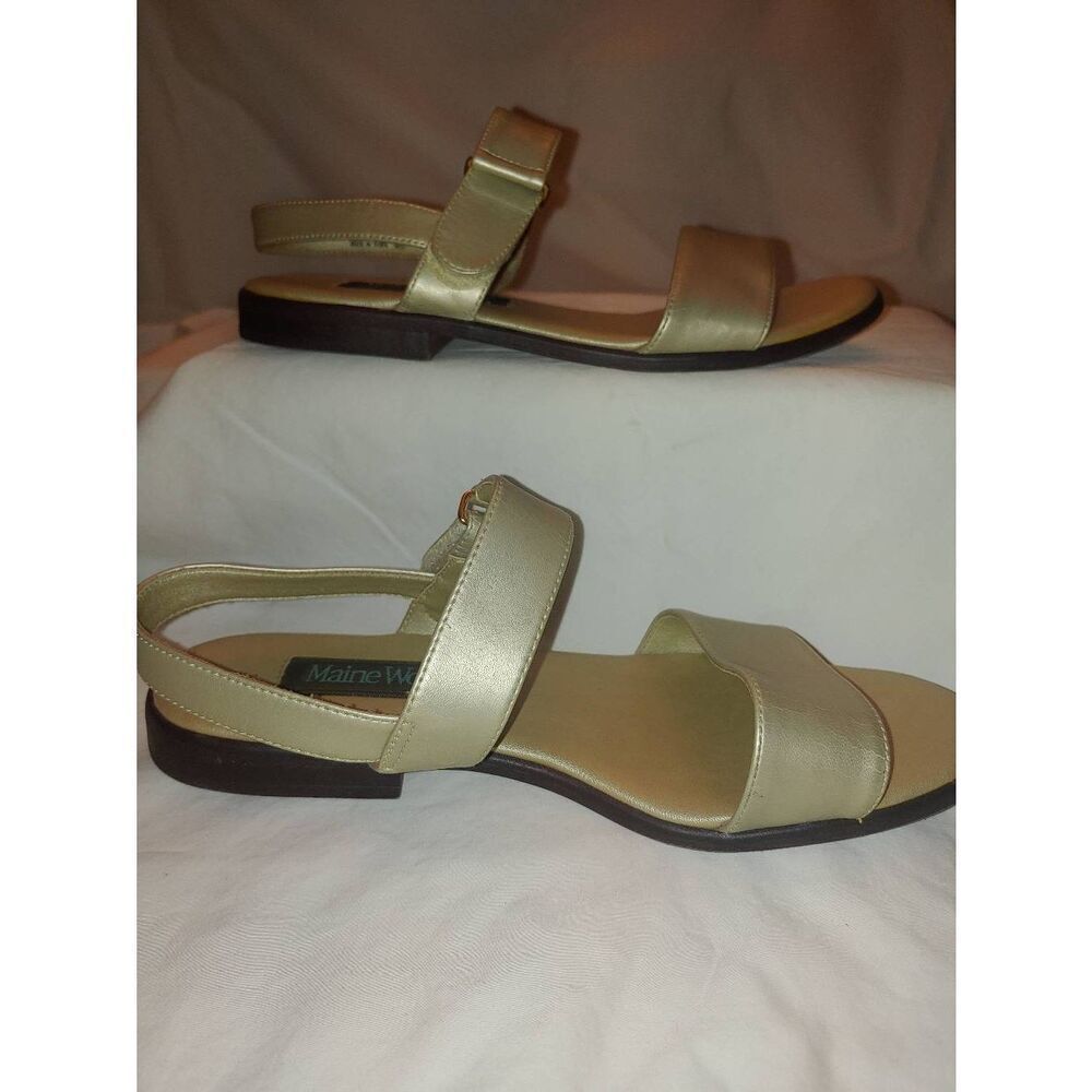 Maine Woods Women's Size 6.5M Beige Pearl Strap Sandal - Picture 8 of 11